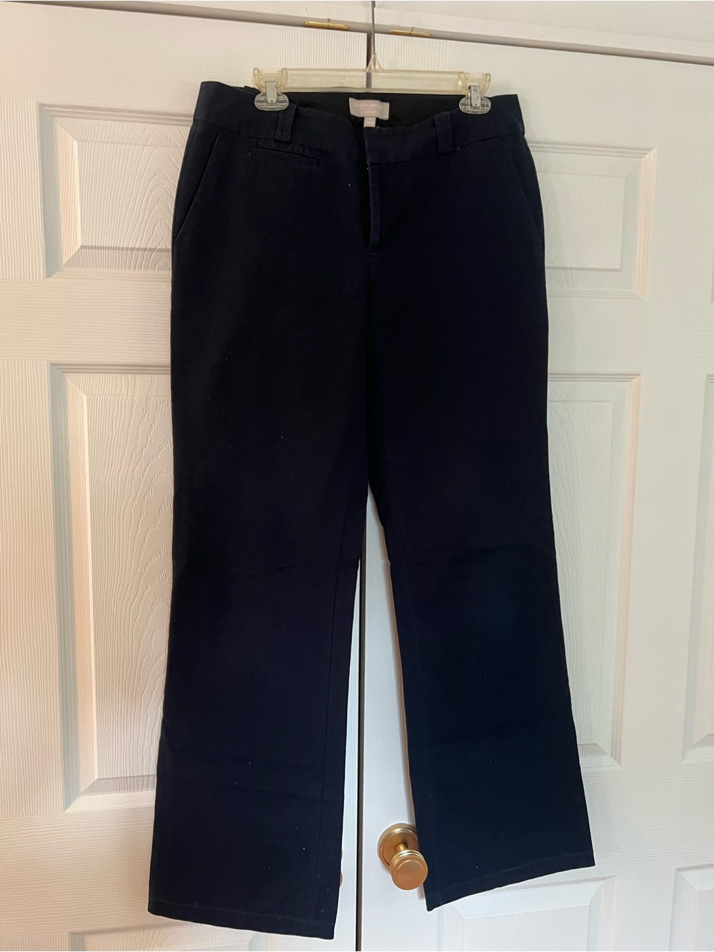 Banana Republic Navy Straight-Leg Trousers